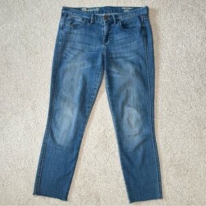 Madewell Raw Hem Ankle Jeans, Size 27